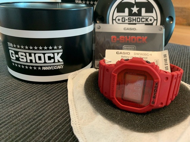 casio g shock red out