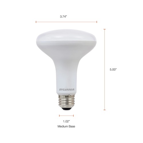 SYLVANIA ECO LED Light Bulb, BR30, 65W=10W, 7 Year, 650 Lumens, Frosted, - Picture 7 of 7