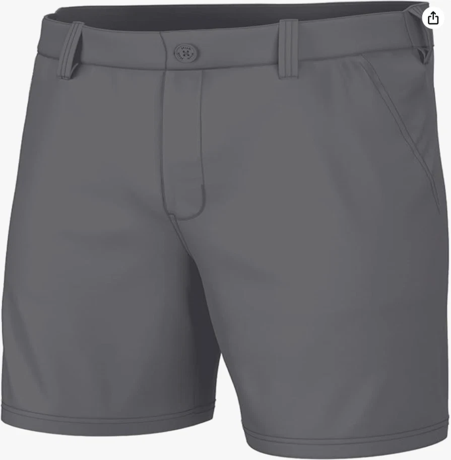 HUK Man's Size XXL - Standard Pursuit 6", Quick-Dry Fishing Shorts