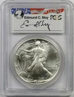 1992 American Silver Eagle $1 MS 69 PCGS Edmund C. Moy Signature