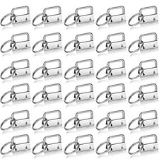 30Sets Keyfob Harware Wristlet Set Wrist Keychain w Split Key Rings for Wristlet