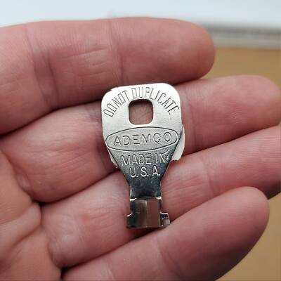 Ademco Keyswitch Key 507-204 Formed Key High Security USA Made NOS