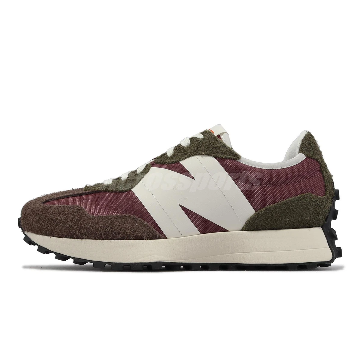 New Balance 327 NB Dark Straw Mushroom Wine Red Men Unisex Casual 