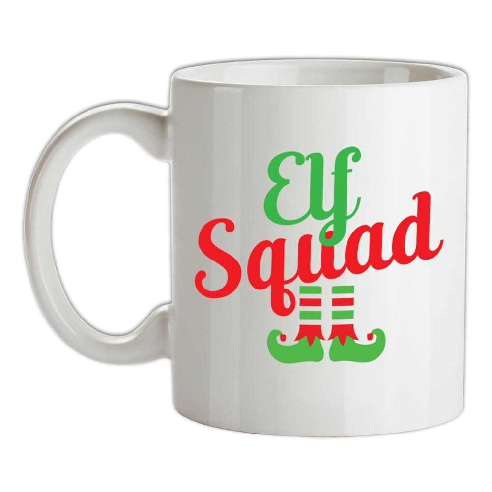 Elfo Squad - Taza de Cerámica -Elfos Fiesta Navidad Disfraz Divertido