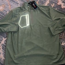 Ralph Lauren RLX Golf 1/4 Zip Pullover Jacquard Green Wicking Pocket XXL 168