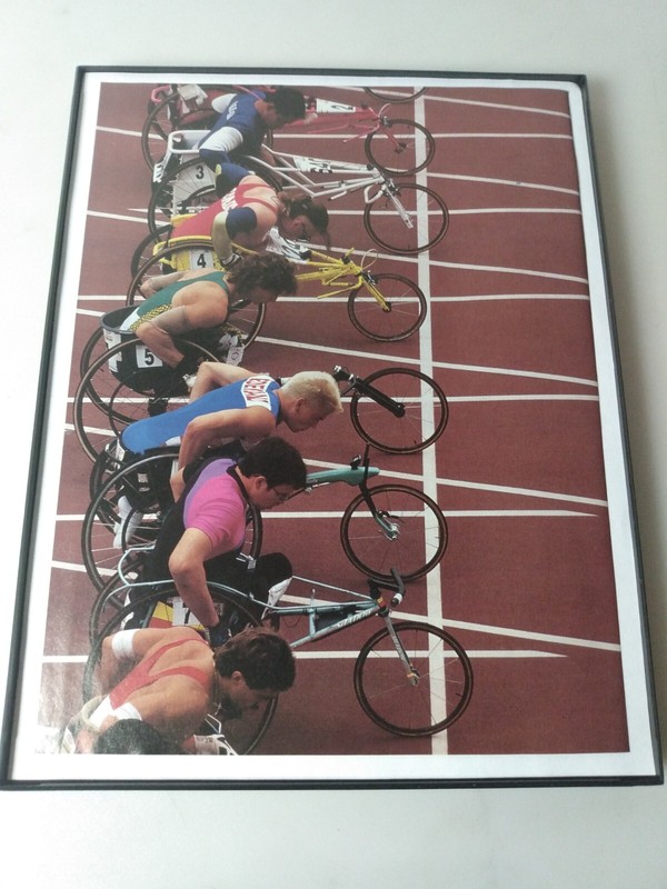 Paralympic Games 1995 Magazine Page Cutout Advertisement In New Frame, Framed