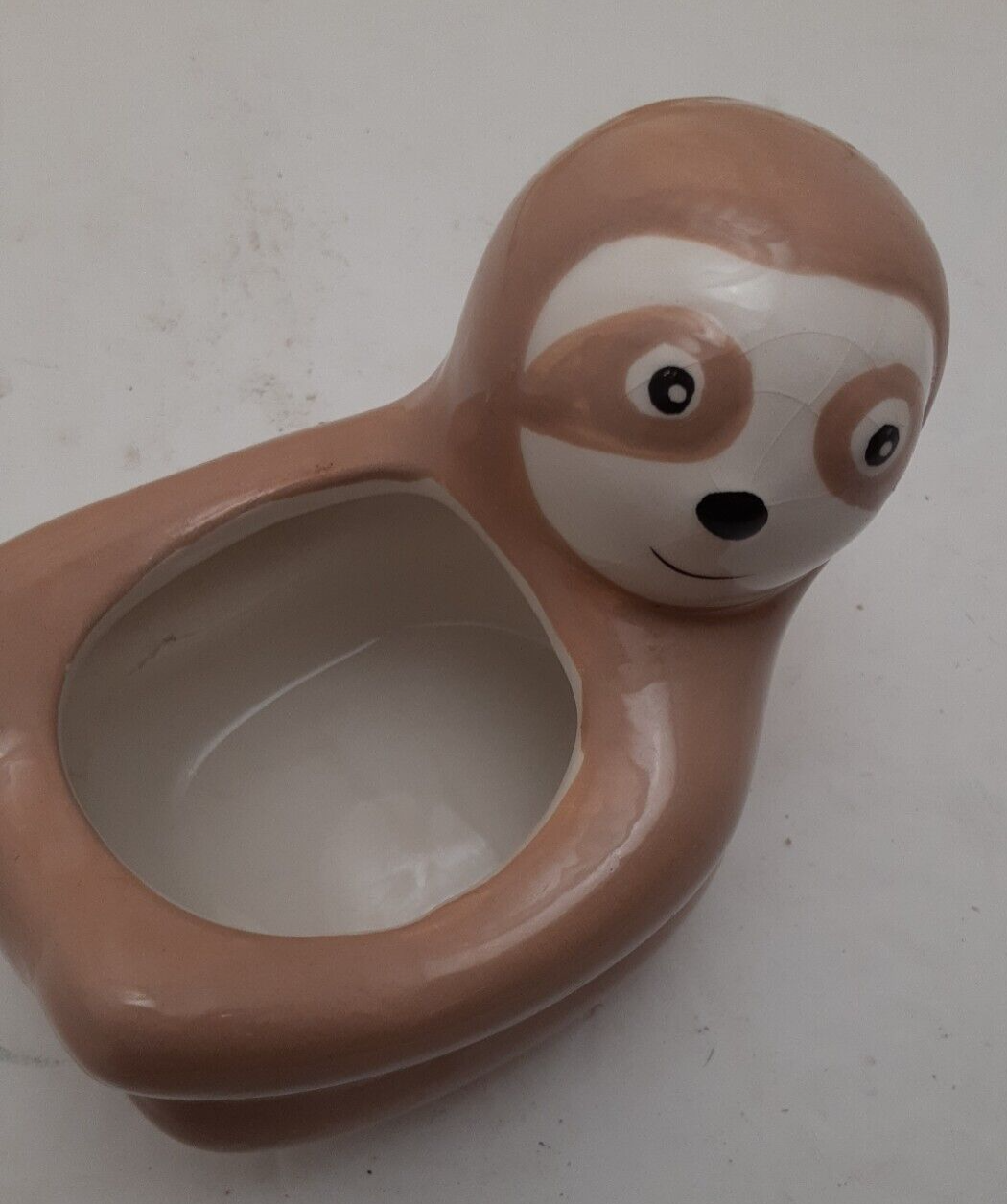 Sammie the Sloth Ceramic Animal Planter Pot for Succulents or Small Plants