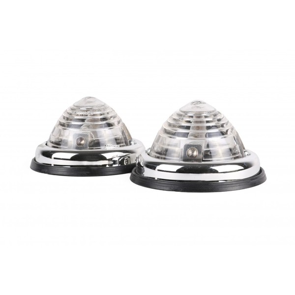 2X Positionsleuchte 12V Weiß Begrenzungsleuchten E9 Positionslicht AnhäNger LKW-image