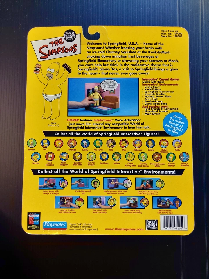 Figura de acción Los Simpson Serie 4 - CASUAL HOMER Playmates Foto 2 de 2
