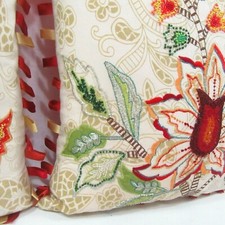 DK Homewares 40X40 Cm Tradicional Blanco Algodón Amortiguar Cubrirse Conjunto De 2 Piezas Casa Decoración Kantha Impreso Floral 16X16 Pulgadas Funda De Almohada (Blanco) - 2 Pcs