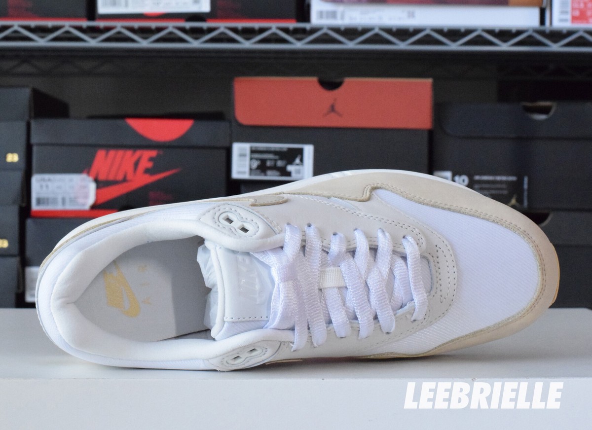 Nike Air Max 1 Premium Sanddrift White Beige FB5060-100 Women's
