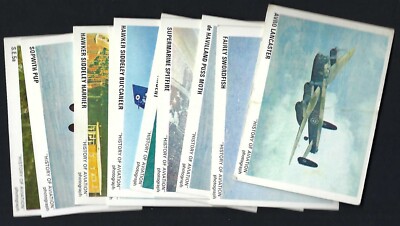 NABISCO - HISTORY OF AVIATION - FULL SET OF 10 CARDS
