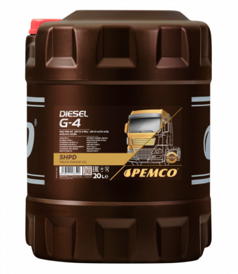 PEMCO 20 Liter DIESEL G-4 SHPD 15W-40 Motoröl API CI-4/CH-4/SL ACEA E7 A3/B4