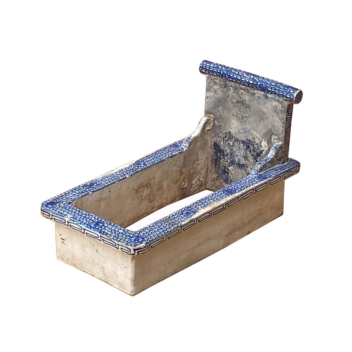 Vintage Distressed Ceramic Rectangular Floor Flower Planter ws2626S Vintage Distressed Ceramic Rectangular Floor Flower Planter ws2626S