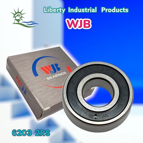 WJB 6203-2RS Sealed Bearing 17x40x12 Ball Bearing Pre-Lubricated BY PREMIUM BRG - Picture 6 of 12