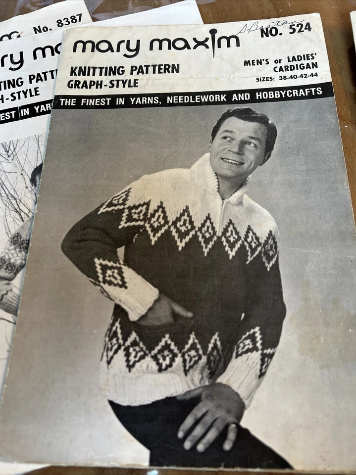 Mary Maxim Needlecraft Pattern Lot 4431, 4219, 466, 8387, 4194, 524, 6044 - Image 2 of 4