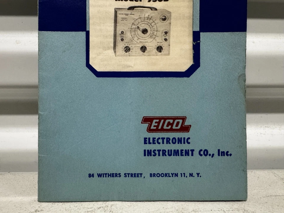 EICO Modelo 950B Resistencia-Capacitancia-Puente Compactador Manual de Instrucciones Foto 3 de 4