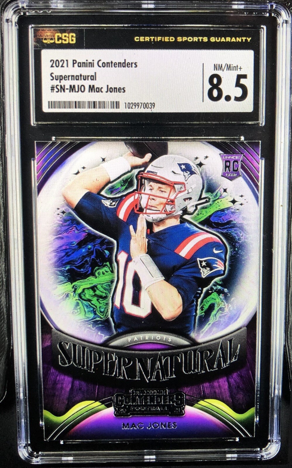 Mac Jones Panini Contenders Supernatural #SNMJO Base