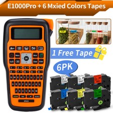 Industrial Label Maker Printer E1000 Label Machine P-Touch 12mm Tape TZe-231 LOT