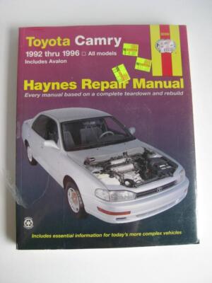 Vintage Haynes Auto Service Manual Toyota Camry 1992-96 92006 Includes Avalon