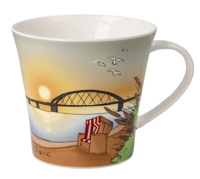 Tasse Seaview Goebel Teetasse Kaffeetasse Scandic Home 350 ml 9,5 cm hoch