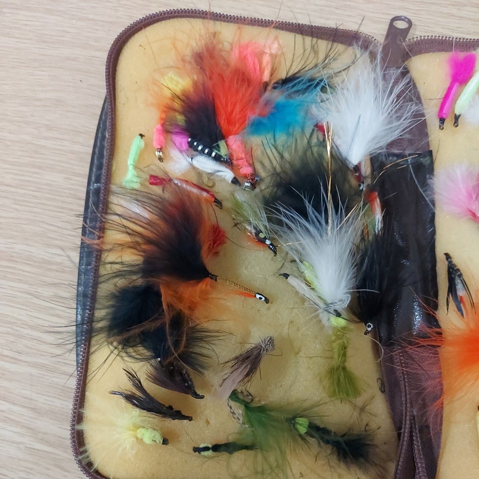 leather fly fishing wallet eBay