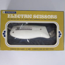 Vintage JC Penney Penncrest Electric Sewing Scissors Original Box