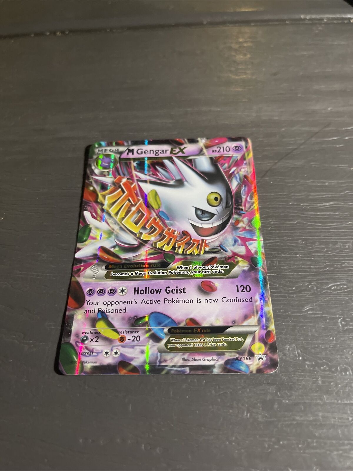 Pokémon TCG Mega Gengar EX Black Star Promos XY166 Shiny Holo Rare