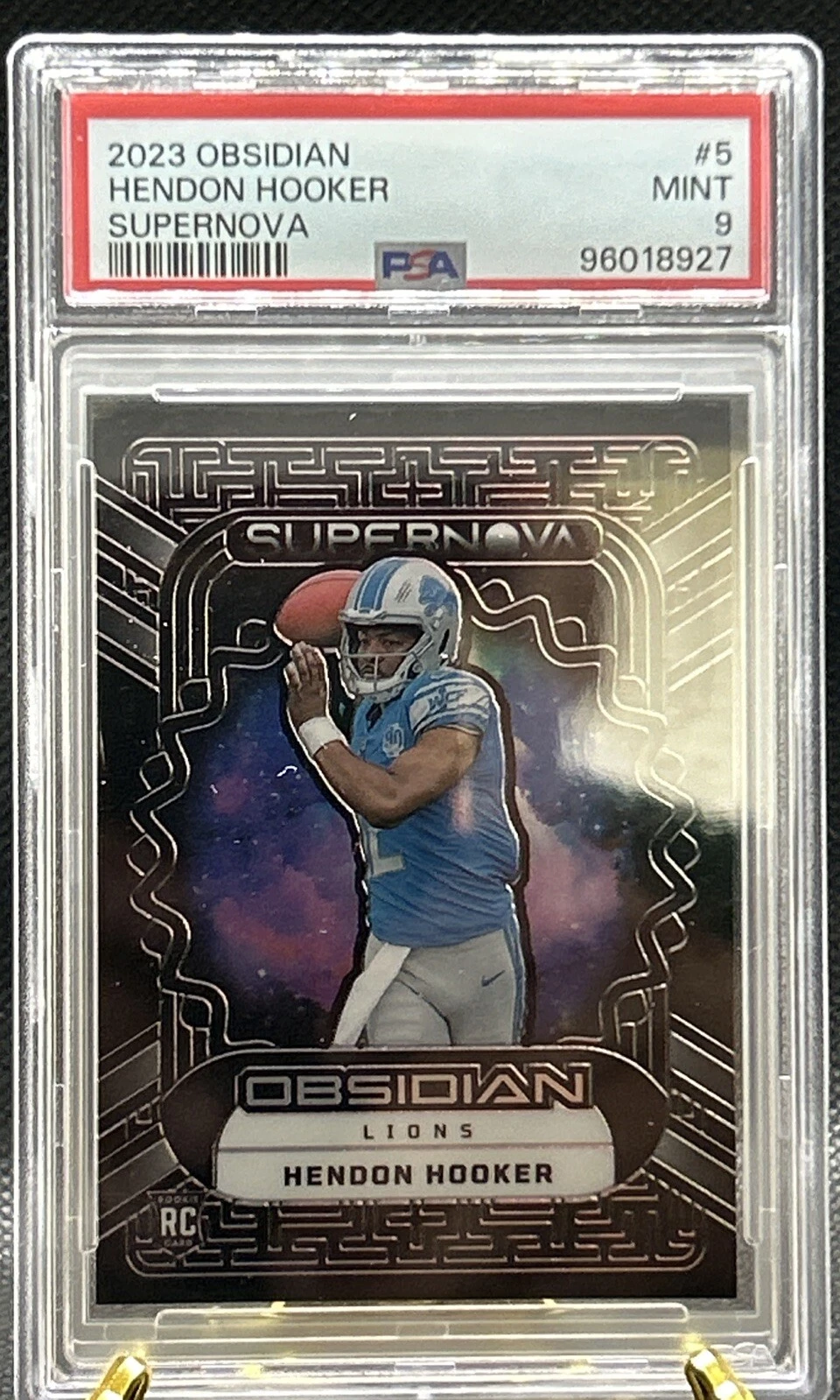 Hendon Hooker Panini Obsidian Supernova #5 Base