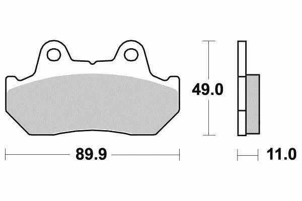 Plaquette Frein AV Honda VTC 750 C 83/86- VT 1100 C Shadow 85/93- 750 VFC 82/86 - Photo 2/4
