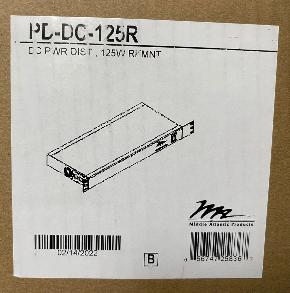 Middle Atlantic PD-DC-125R DC Power System Distribution Rack Mount - Image 2 of 3