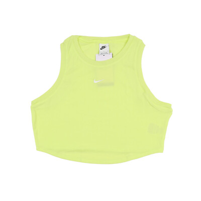 lime green nike crop top