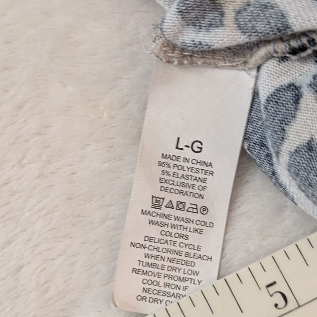 Kate Spade Romper Leopard Print Long Sleeve Jumpsuit - Large thumbnail 5