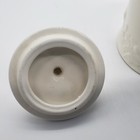 Vintage White Canister with Lid Japan Fruit Relief Embossed ~ Ivory Color — photo 9