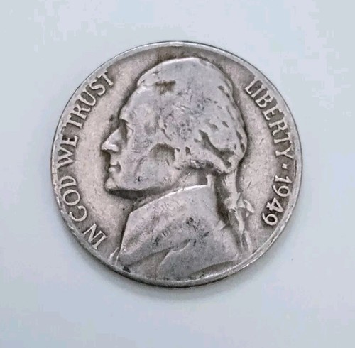 1949 P Jefferson Nickel Circulated No Mint Mark