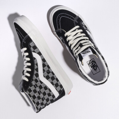 New Vans Sk8-Hi 38 DX Checker Check Black/White Sneakers