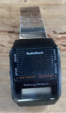VTG Rare Radio Shack Talking Watch Casual City (Needs Battery)