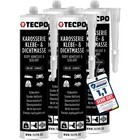 4x370g TECPO KAROSSERIE KLEBE und DICHTMASSE SCHWARZ KAROSSERIEKLEBER KLEBEMASSE