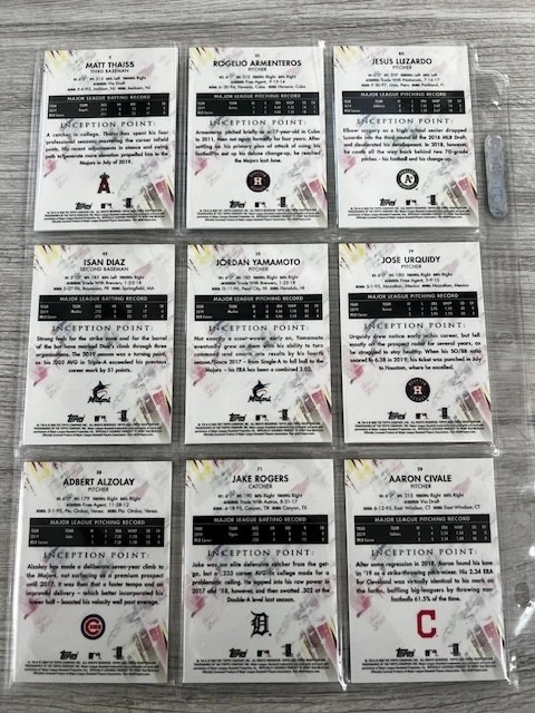 2020 Aaron Civale Topps Inception Green Rookie - Image 2 of 2