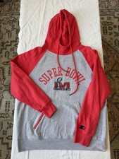 Starter Super Bowl LVI Men's Hoodie Sweatshirt Gray Red Size L