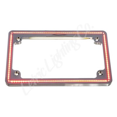 LETRIC LIGHTING CO. Perfect Plate Light License Plate Frame Chrome LLC-PPL-C