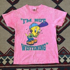 Vintage 90s Tweety Bird Looney Tunes T-Shirt Youth 10/12 Crewneck
