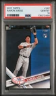 AARON JUDGE PSA 10 2017 TOPPS BASEBALL #287 ROOKIE CATCHING RC YANKEES