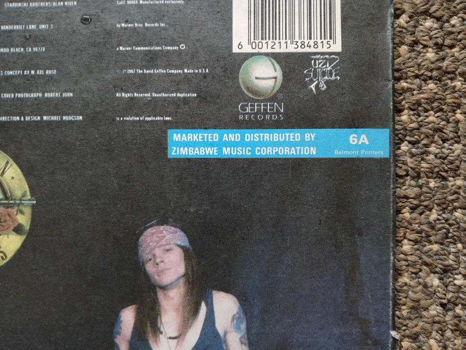 Guns N' Roses SUPERB RARE Zimbabwe Press, Appetite, Maiden Sabbath Metallica Dio - Image 3 of 4