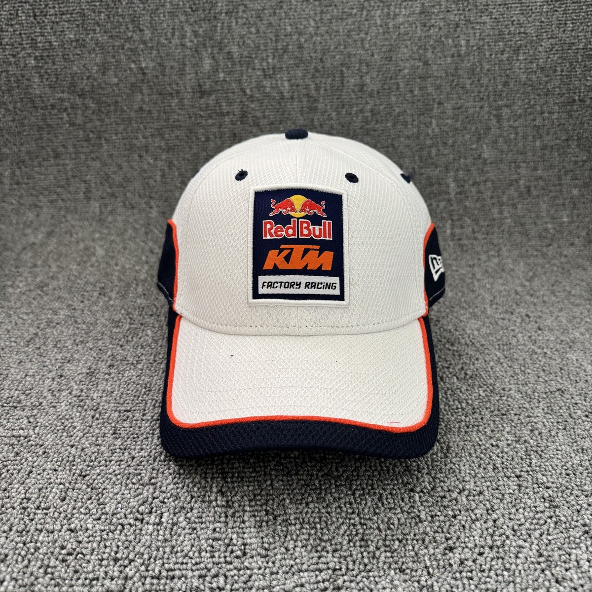 New Era Red Bull KTM Factory Racing White Navy Cap Logo Patch