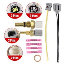Radiator Coolant Fan Switch Temp Sensor W Plugs For Toyota Camry Mr2 Rav4
