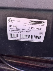 Karcher K5.740 pressure washer