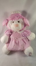 Vintage Fisher Price Puffalump Lamb Sheep Stuffed Plush Pink Dress