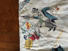 Vintage Batman 1966 serial telewizyjny tkanina bawełniana postarzana podwójna osłona na materac