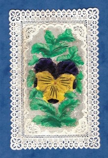 Première Communion Villemur Image pieuse dentelle Canivet Santino F106